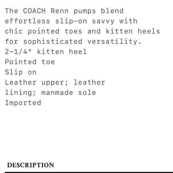 Coach Renn Pumps - Picture 4 of 7